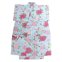 アンドウ HELLO KITTY子供甚平 あじさいサックス 110cm 1713199-0002 1着（直送品）