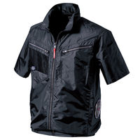 村上被服 サイドファン半袖ジャケット 8L ネイビー V7717 1着（直送品）