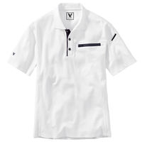 村上被服 半袖ポロシャツ L ホワイト 805 1セット(2着入)（直送品）