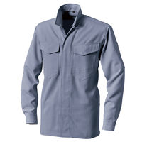 村上被服 立衿シャツ 6L グレー 3501 1セット(2着入)（直送品）