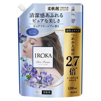 IROKA （イロカ） ピュアフリージアの香り 詰め替え 超特大 1200mL 柔軟剤 花王