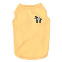 【アウトレット】Solgra（ソルグラ）ポイント刺繍タンク S イエロー 1個 犬用 アルクロース