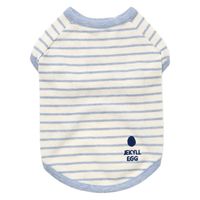 Jekyll Egg（ジキルエッグ）ボーダーTシャツ S ブルー 1個 犬用 アルク・ロース