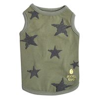 Jekyll Egg（ジキルエッグ）星柄タンク S カーキ 1個 犬用 アルクロース