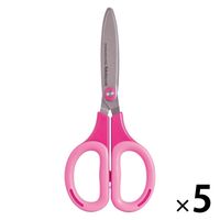 ナカバヤシ はさみ サクットカット スタンダード ピンク NH-SS175P 1セット（1本×5）