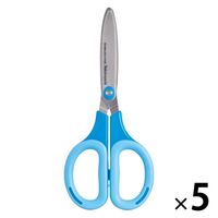 ナカバヤシ はさみ サクットカット スタンダード ブルー NH-SS175B 1セット（1本×5）