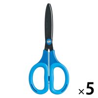 ナカバヤシ はさみ サクットカット スタンダードフッ素コート ブルー NH-SF175B 1セット（1本×5）