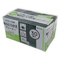 キッチンスポンジ 毎日とりかえクリーナー 研磨材入タイプ コゲ落としに 使い捨て グリーン 1パック（30個入）東和産業
