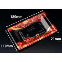 リスパック 寿司容器 万角18-11B てんろう赤 RSAK146 1ケース(50点×20))（直送品）