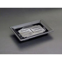 リスパック 刺身容器 バイオPET ふれあい 17-12B 黒 FABP052 1ケース(50点×24))（直送品）