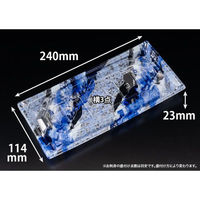 リスパック 刺身容器 バイオ 枠越24-12B フロスト青 J10 FAPZ556 1パック(50点)（直送品）