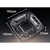 リスパック サラダ容器 バイオ ハクリア 19-37B PBPP420 1ケース(50点×12))（直送品）