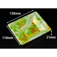 リスパック 寿司容器 万角13-11B みぎわ緑 RSAK024 1パック(50点)（直送品）