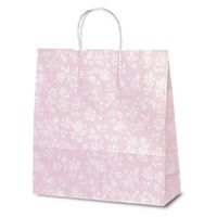 ベルベ 紙手提袋 1602 自動紐手提袋 T-6 カレン(ピンク) 00769510 1パック(50点)（直送品）