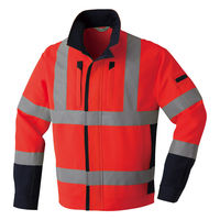 Asahicho 高視認ブルゾン E787 旭蝶繊維 蛍光レッド Mサイズ 1枚（直送品）