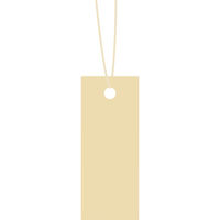 ササガワ 【OW】糸付き提札 S ベージュ 19-1754 1袋(50枚)