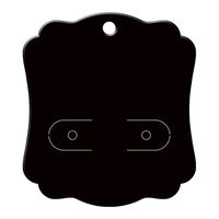 ササガワ 【OW】ピアス台紙 ブラック S 19-2620 1冊(30枚)