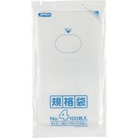 ジャパックス LD規格袋 No.4 透明 厚み0.03mm K-04 1冊(100枚)