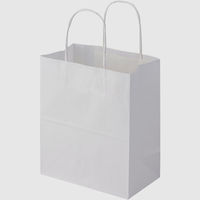 シモジマ 25チャームバッグ 21-12 晒白無地 003266000 1束(50枚)