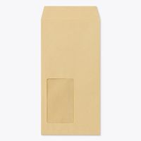 山櫻 窓付きクラフト封筒 長3 HL B60 クラフトCoC 70 YAMA-4030-0056 1袋(100枚)