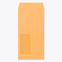 山櫻 窓付きKカラー封筒 長3 HL A661 Kオレンジ 85 YAMA-4184-0056 1袋(100枚)