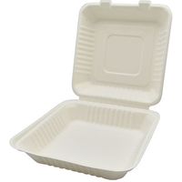 パックスタイル AB竹バガスランチトレー 230-230