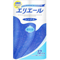 大王製紙 エリエール トイレットティシュー 12ロール シングル 4902011822458 1個(12巻)