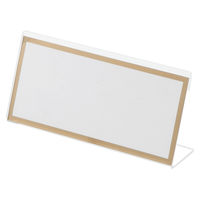 クラウングループ L型カード立アクリル製 CR-KD120-T 1個