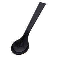 シモジマ ヘイコープラスプーン 12.3cm 黒 単袋 004513026 1袋(100本)
