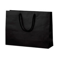 ササガワ 手提げ袋 マット黒 Yー45 50-6821 1枚