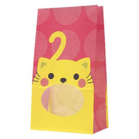 ササガワ 窓付角底袋 パックンバッグ ネコ 50-4217 1冊(10枚)