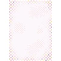 ササガワ OA対応和柄用紙 和ごころ A4判 桃色市松 4-1040 1冊(10枚)