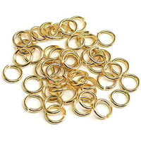 日本紐釦貿易 丸カン 約55個入 φ8mm 太さ1.2mm ゴールド A12-407 1袋約55個入(5袋、合計約（直送品）