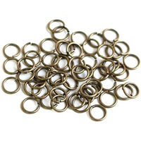 日本紐釦貿易 丸カン 約45個入 φ10mm 太さ1.2mm アンティークゴールド A12-412 1袋約45個入(5袋、合計約（直送品）