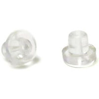 日本紐釦貿易 ピアスキャッチ 10個入り W4×H4mm クリア A12-482 1袋10個入(10袋、合計1（直送品）