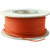 日本紐釦貿易 本革丸紐 アクセサリー用 5mの切売カット 1.5mm オレンジ A15Y-5 A15Y-5-5M 1袋(5mの切売カット)（直送品）