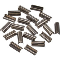 日本紐釦貿易 ゴム留め金具 ブラックニッケル 3×10mm 20個 A16-3