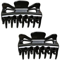 日本紐釦貿易 バンスクリップ 中 2個入り W6×H3.5×D3cm ブラック A5-58 1袋2個入(10袋、合計20個入)（直送品）