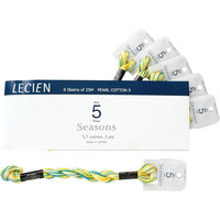 LECIEN COSMO(コスモ) 手芸家 洋輔さんとコラボ グラデーション Seasons5番刺しゅう糸 6本入1箱 カラーNo.204（直送品）