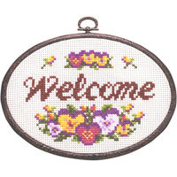 パンジー　ラウンドパンジー　クロスステッチ完成品　刺繍　インテリア　プレゼント 楽天市場】RIOLISクロスステッチ刺繍キット No.1020 「Bunch of