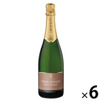 スペイン　グラン・リベンサ カバ　ブリュット・ナチュレ スパークリングワイン 白 極辛口 750ml 1セット（1本×6）