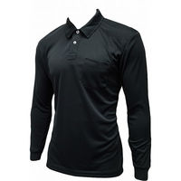 カンダ bisline 吸汗速乾ポロ 長袖 3L ブラック 4571200334838 1個（直送品）