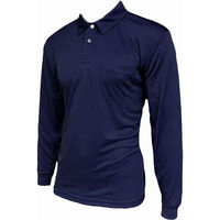 カンダ bisline 吸汗速乾ポロ 長袖 LL ネイビー 4571200334869 1個（直送品）