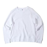 カンダ サーマル長袖トレーナー リブ付 L ホワイト 4571200362367 1個（直送品）