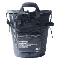 カンダ 保冷保温機能付き防水2wayバッグ F カーボンブラック 4571200390841 1個（直送品）