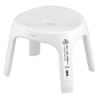 風呂いす Ag抗菌 座面高さ 25cm ホワイト 4本脚タイプ 低め Emeal エミール 1個 アスベル