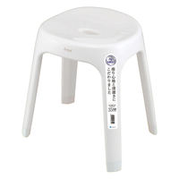 風呂いす Ag抗菌 座面高さ 35cm ホワイト 4本脚タイプ 高め Emeal エミール 1個 アスベル