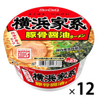 横浜家系豚骨醤油ラーメン 108g 1セット（1食×12） ニュータッチ