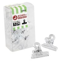 サンケーキコム プラカラー目玉クリップ S 透明 PMDV-3T 1箱(10個入)