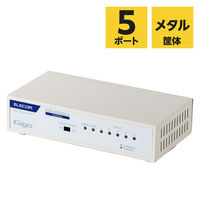 エレコム スイッチングハブ ギガ LANハブ 金属筐体 電源内蔵 ループ防止 EHB